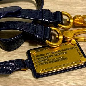 👜 Marc Jacobs Navy/Brass Bag Strap & Hang Tag